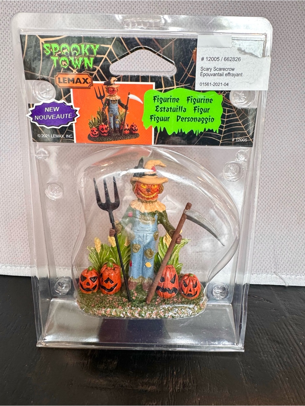 LEMAX Spooky Town Scary Scarecrow Figurine - Halloween Decor #12005 NIB
